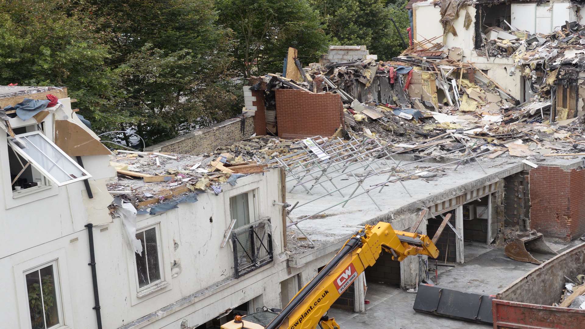 Demolition continues