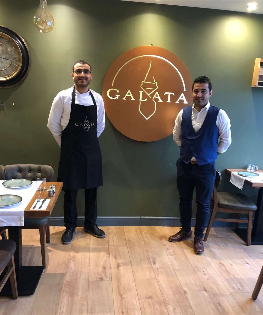 Owners Abuzer Kartal (left) and Muslum Tasdogan at Galata Mezze Bar & Restaurant in Rainham
