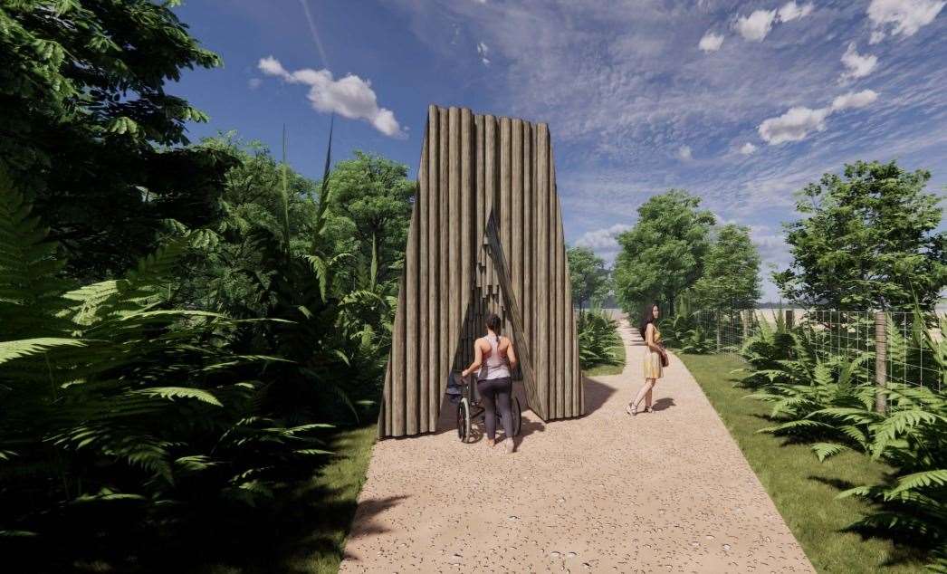 It is hoped the new sculpture in King's Wood will be used as a space for reflection by modern-day pilgrims