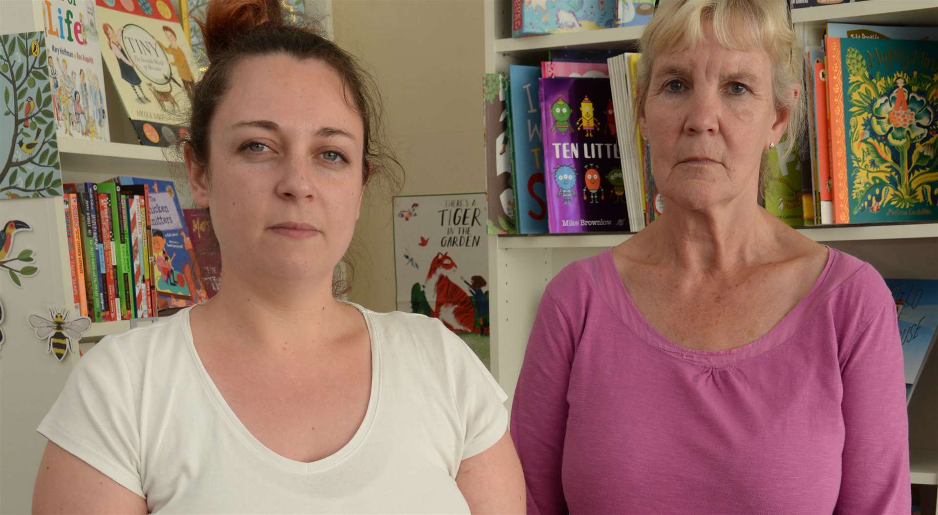 Ellie Addenbrook and Andrea White were shocked by the theft at A Bundle of Books in Bank Street, Herne Bay