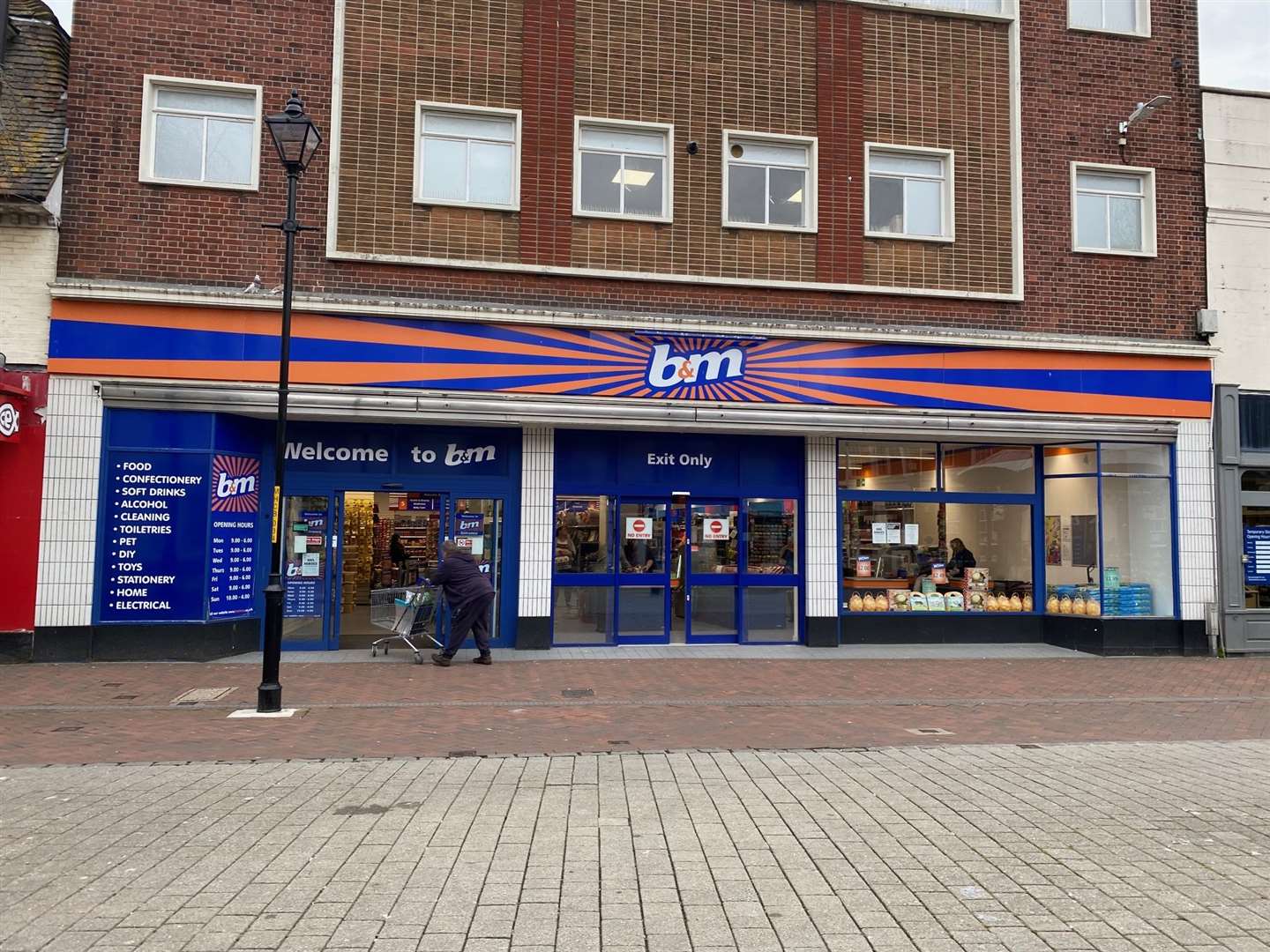 B&M in Ashford High Street is one of the 13 stores in Kent which will remain open. Picture: Barry Goodwin