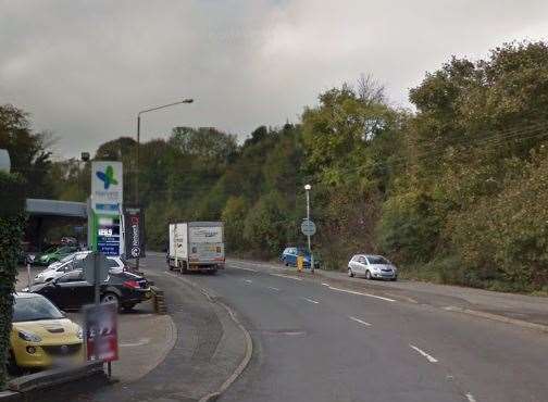 The A20 Main Road in Farningham, near where the crash happened. Picture: Google Street View