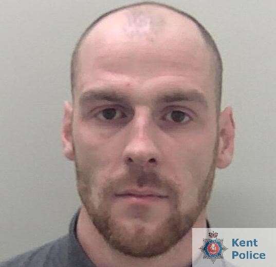 A custody image and Andrew McNair who robbed and assaulted Arthur Chew in his home in Minster, Sheppey, in October 2020. Picture: Kent Police