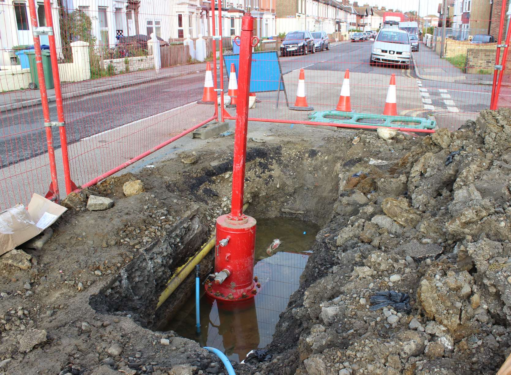 The special valve which has sealed off the water main.