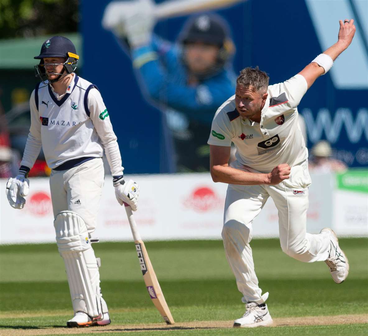 Mitch Claydon took 3-88 in the Yorkshire second innings Picture: Ady Kerry