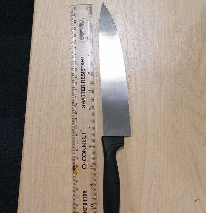 Police arrested a 17-year-old boy in Gillingham on suspicion of possession of bladed article. Picture: Kent Police