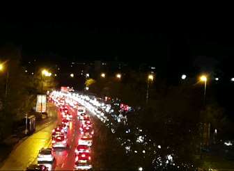 The traffic in Maidstone this evening. Picture: George Haswell
