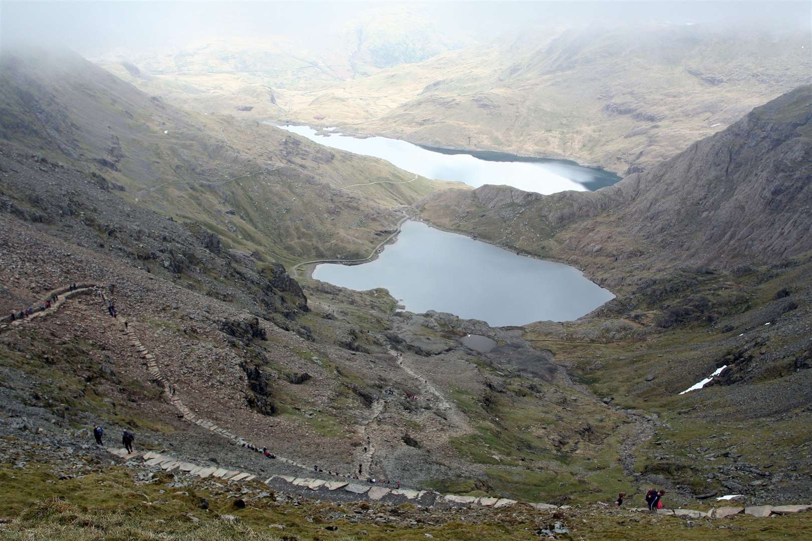 View from top of Mount Snowdon