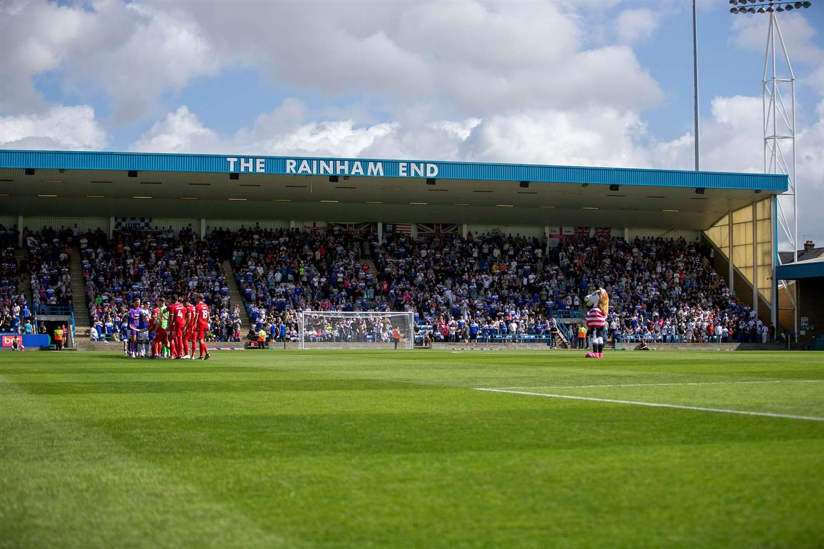 The Rainham End was sold out for the first home league game of the season Picture: @Julian_KPI