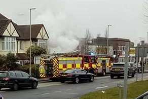 Fire crews are dealing with a house blaze in Sturry Road.