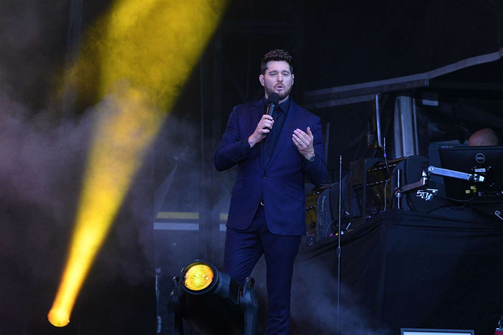 Singing superstar Michael Bublé, performing in Canterbury. Picture: Barry Goodwin