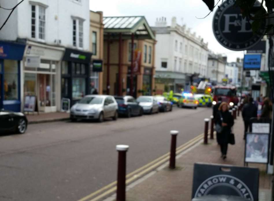 Emergency services at the scene of the crash in Tunbridge Wells. Picture: Arran Nicholson