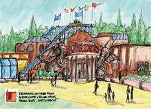 An artist's impression of how the new-look Dreamland may look