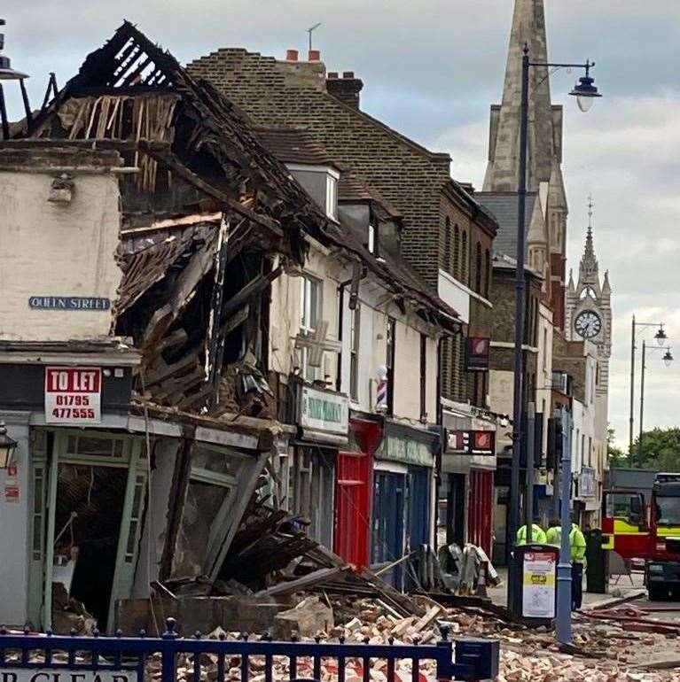 The building has collapsed