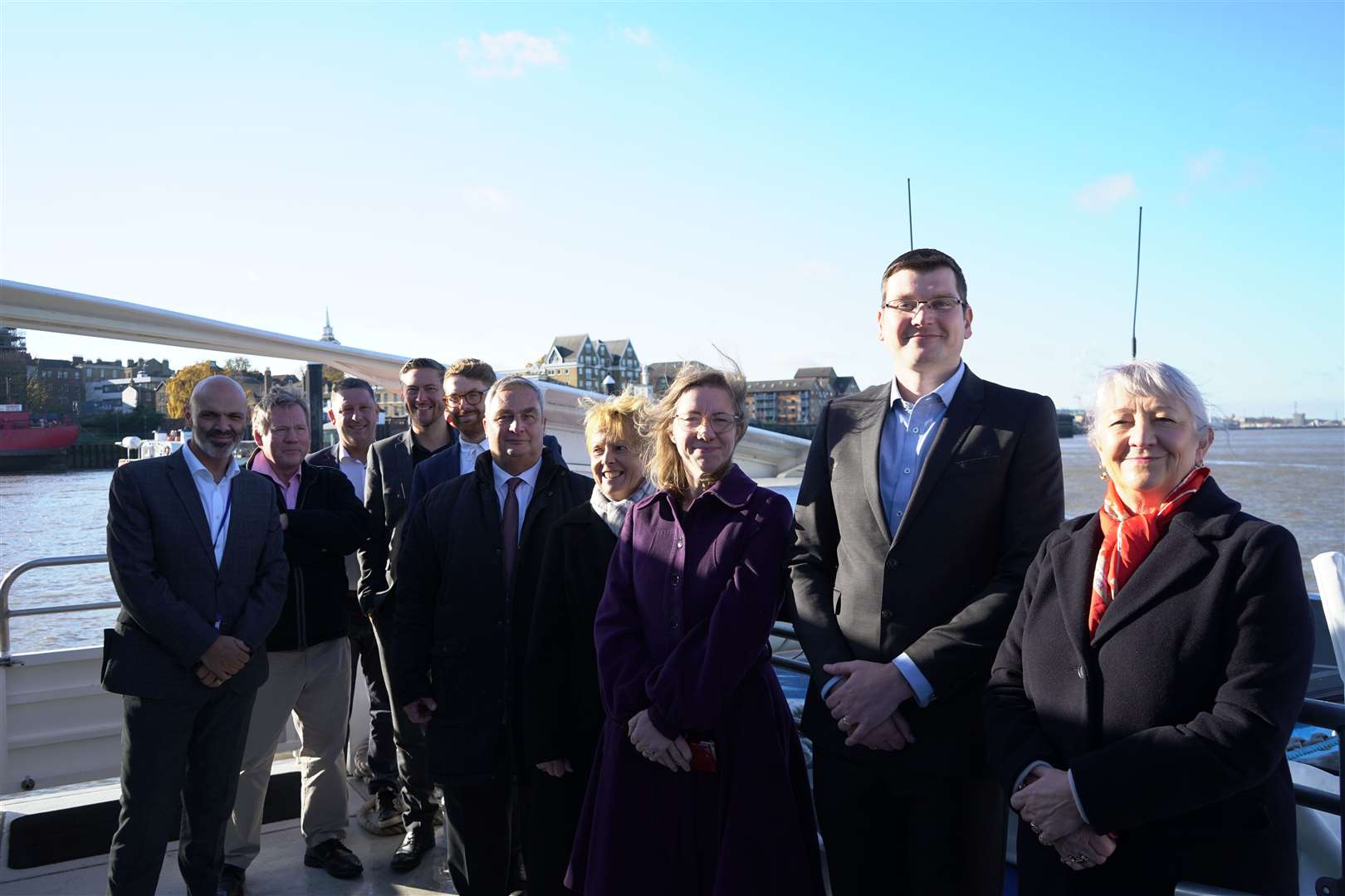 Representatives from the government and other organisations joined the council on a trip around the town. Picture: Gravesham Borough Council