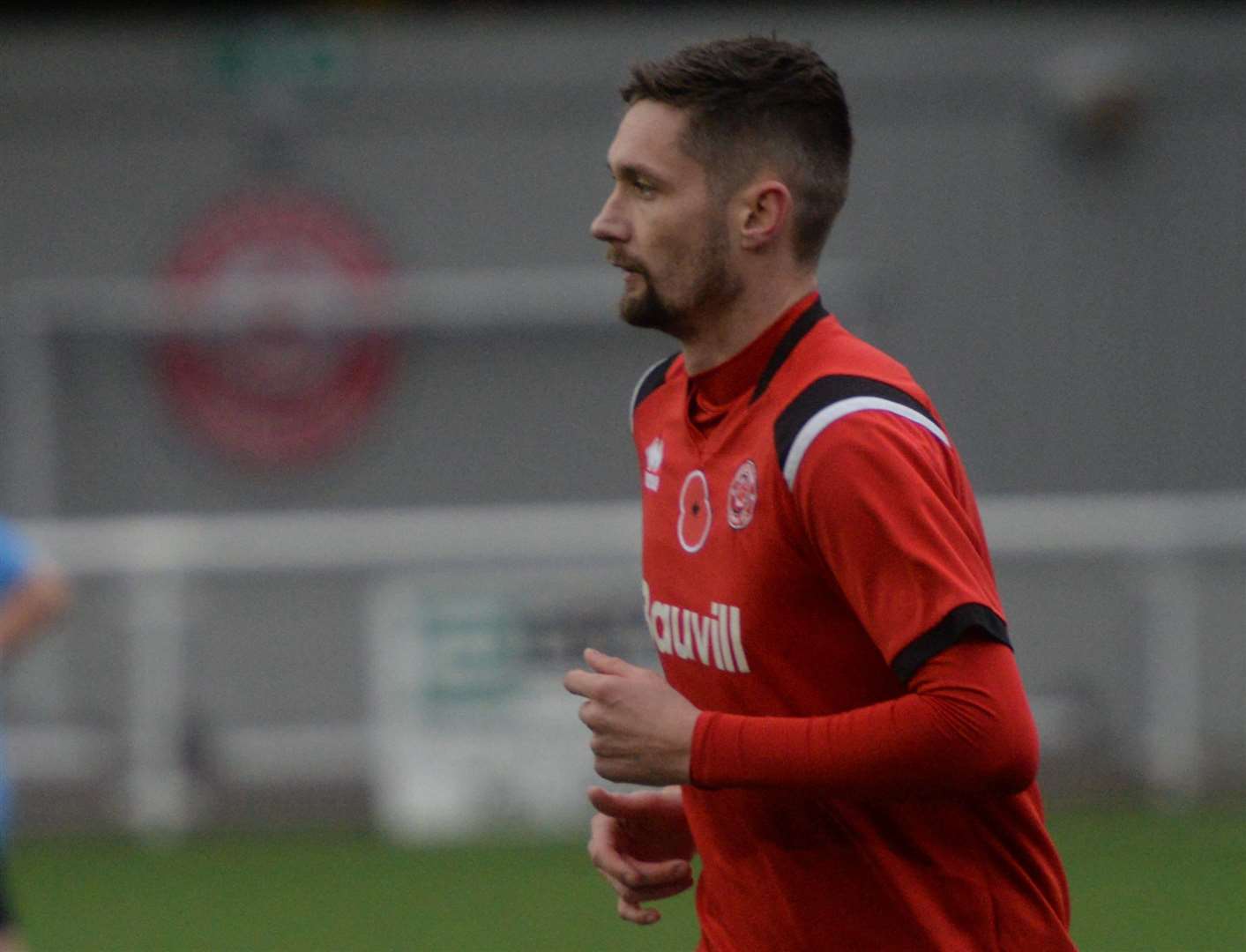 Chatham striker Dan Bradshaw - has been praised by boss Kevin Hake after missing recent games through injury. Picture: Chris Davey