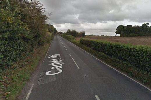 The crash happened in Camer Road, Meopham. Pic: Google Street View