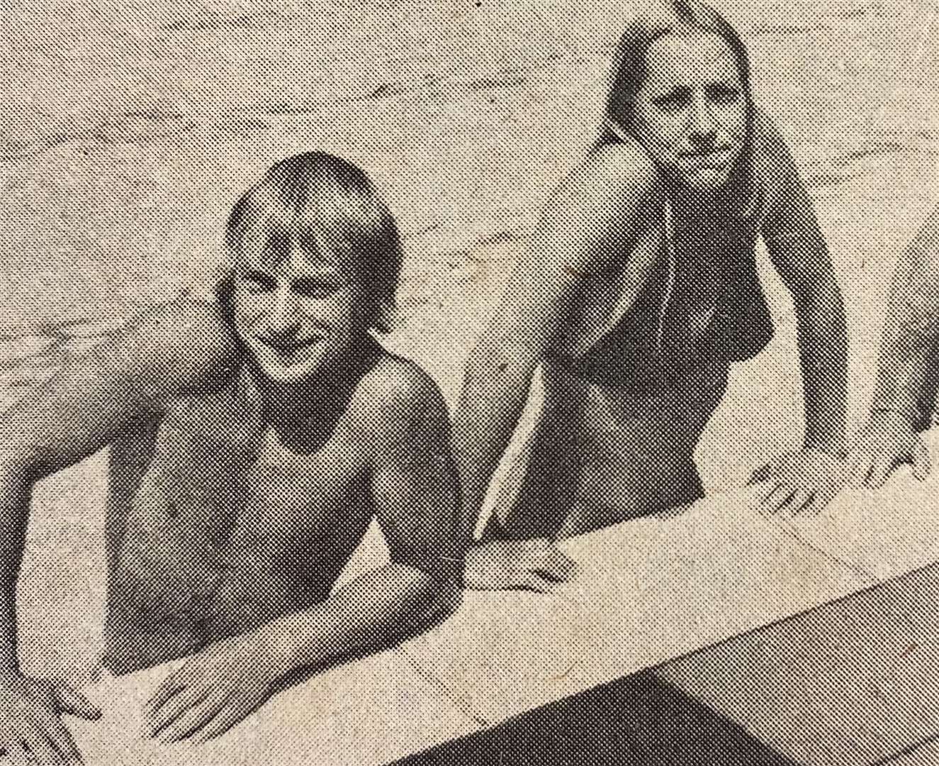 Roger Lake, in a newspaper clipping from years gone by. Picture: Faversham Pools