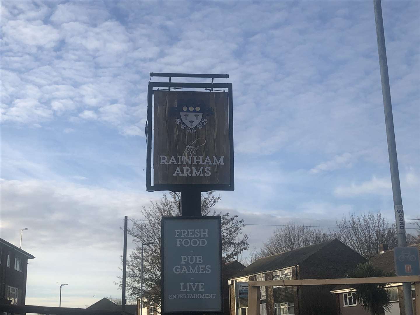 The old Concorde pub has changed its name to The Rainham Arms