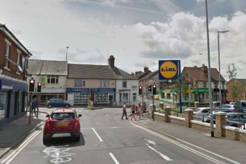 Dover Street in Sittingbourne. Google Street View