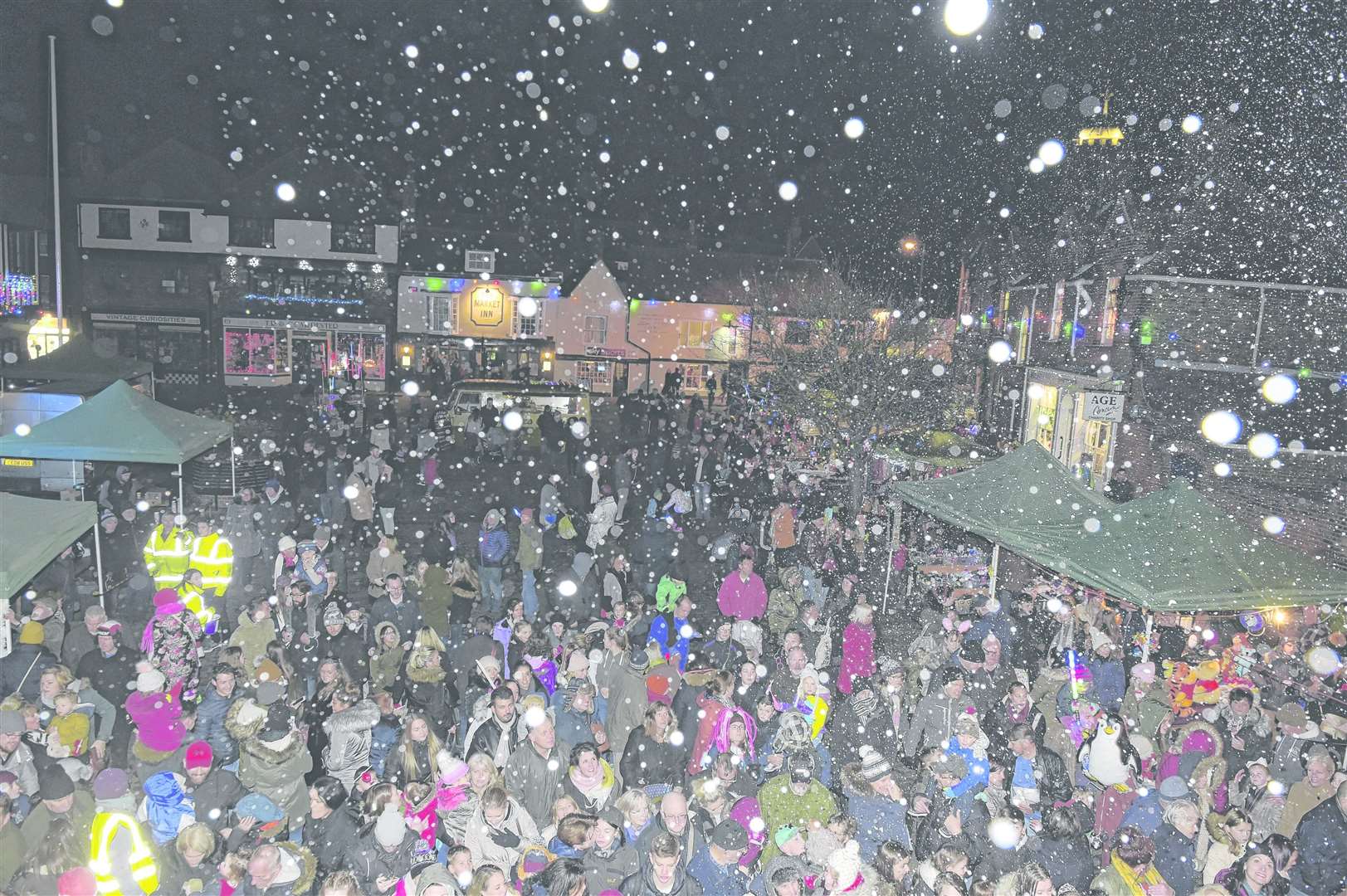 Sandwich Christmas lights switch on would usually attract crowds of up to 2,000 people Picture: Tony Flashman