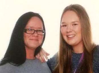 Sarah-Leigh (right) with her mum Clair Green