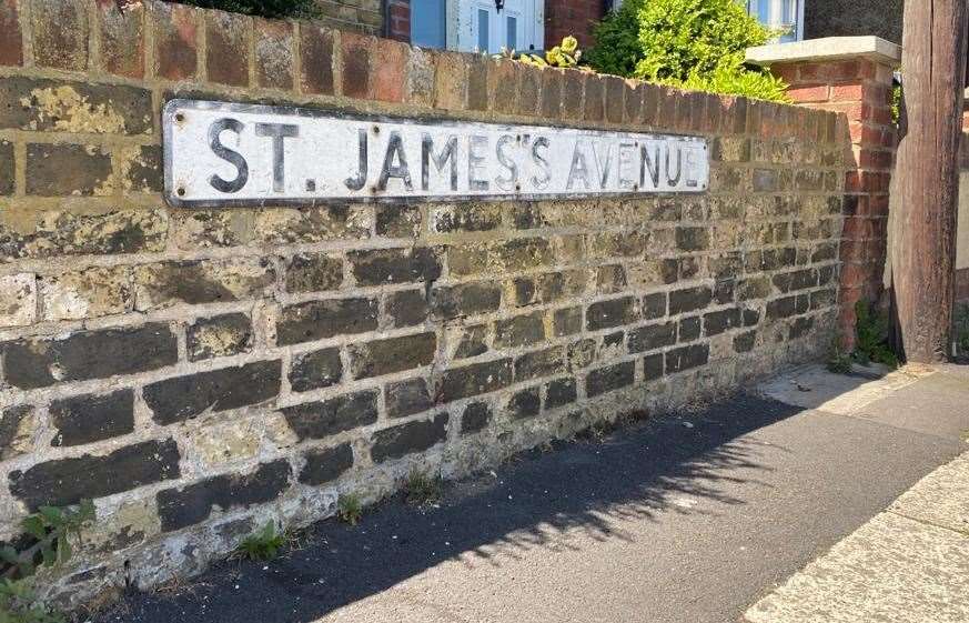 The incident happened in St James's Avenue on Sunday