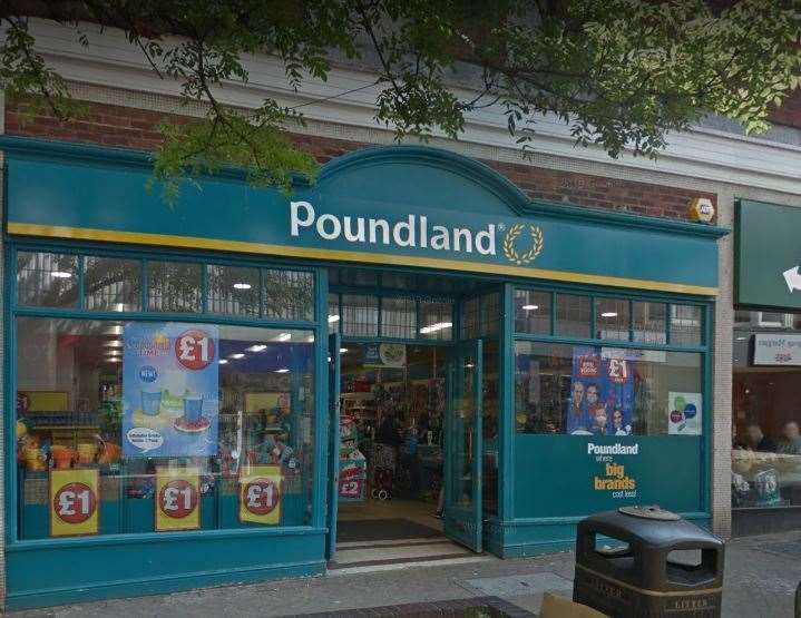 Poundland in Margate is trialling a new mini fashion section. Picture: Google Street View. (19102191)