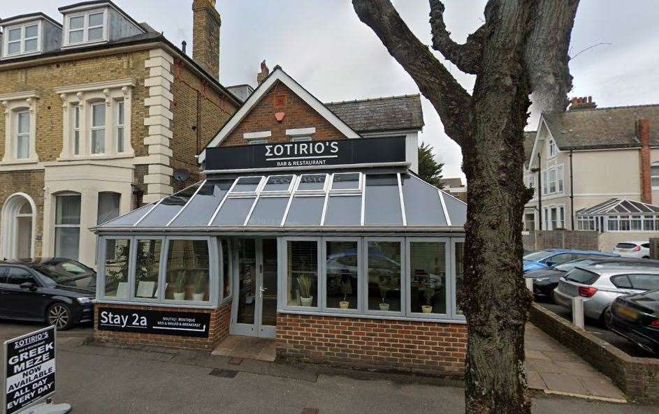 Sotirio's Bar and Restaurant in Folkestone. Picture: Google