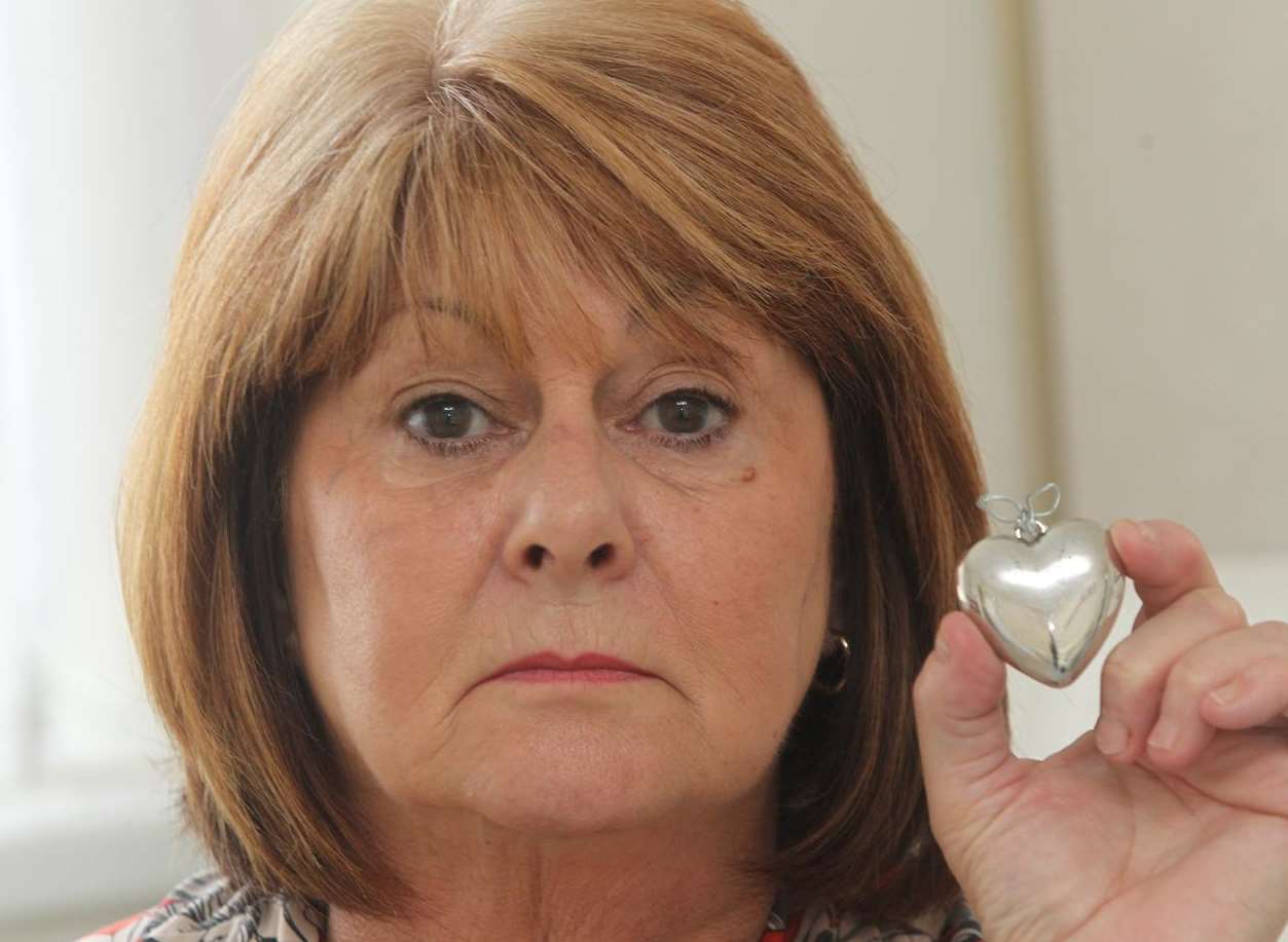 Gaynor Augustine with a replacement pendant