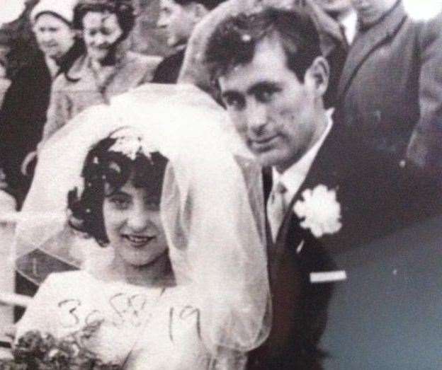Christine and Horace on their wedding day in 1962. Picture: Anita Bushell