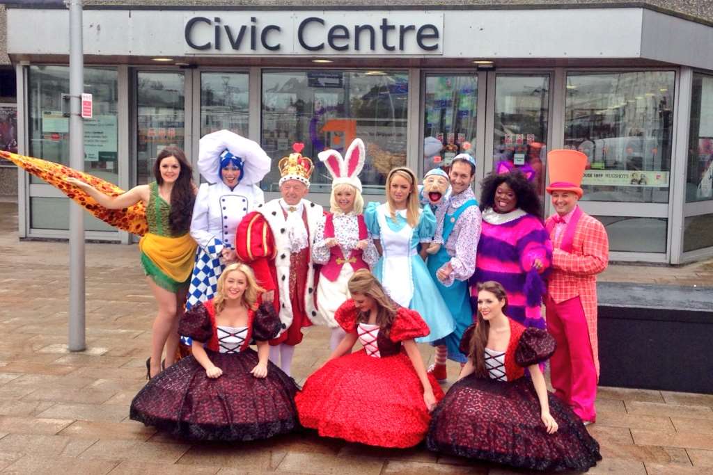 The cast of the Easter panto