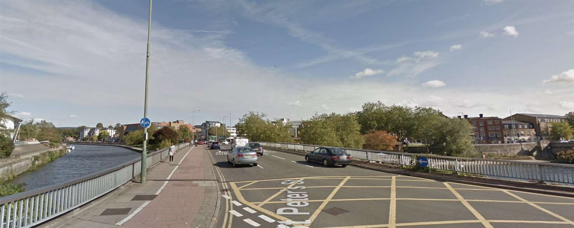 Man arrested after police seize drugs from a car on St Peter's Street near the River Medway. Picture: Google Street View