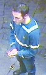 A CCTV image of Terry Reynolds on the night he vanished
