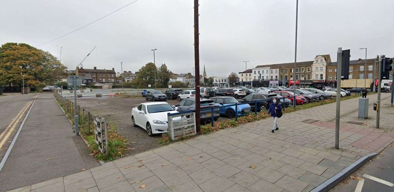 The site is being used as a temporary car park. Picture: Google Maps