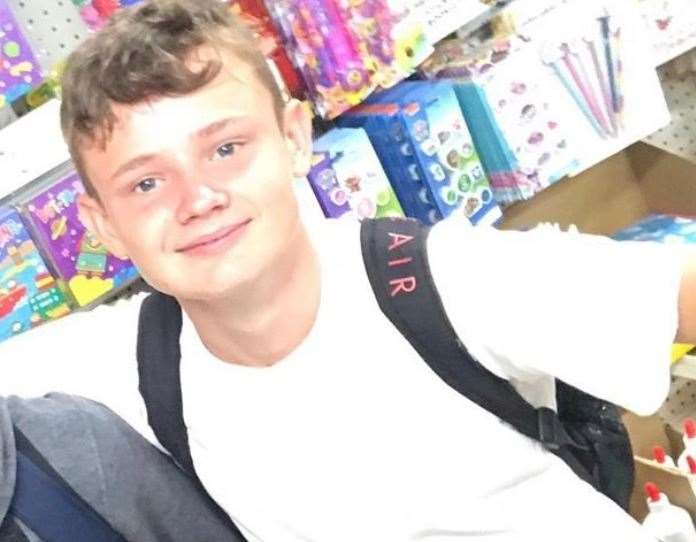 George Buckley, 15, died on Sunday after falling on the tracks at Swanscombe station. Picture: British Transport Police