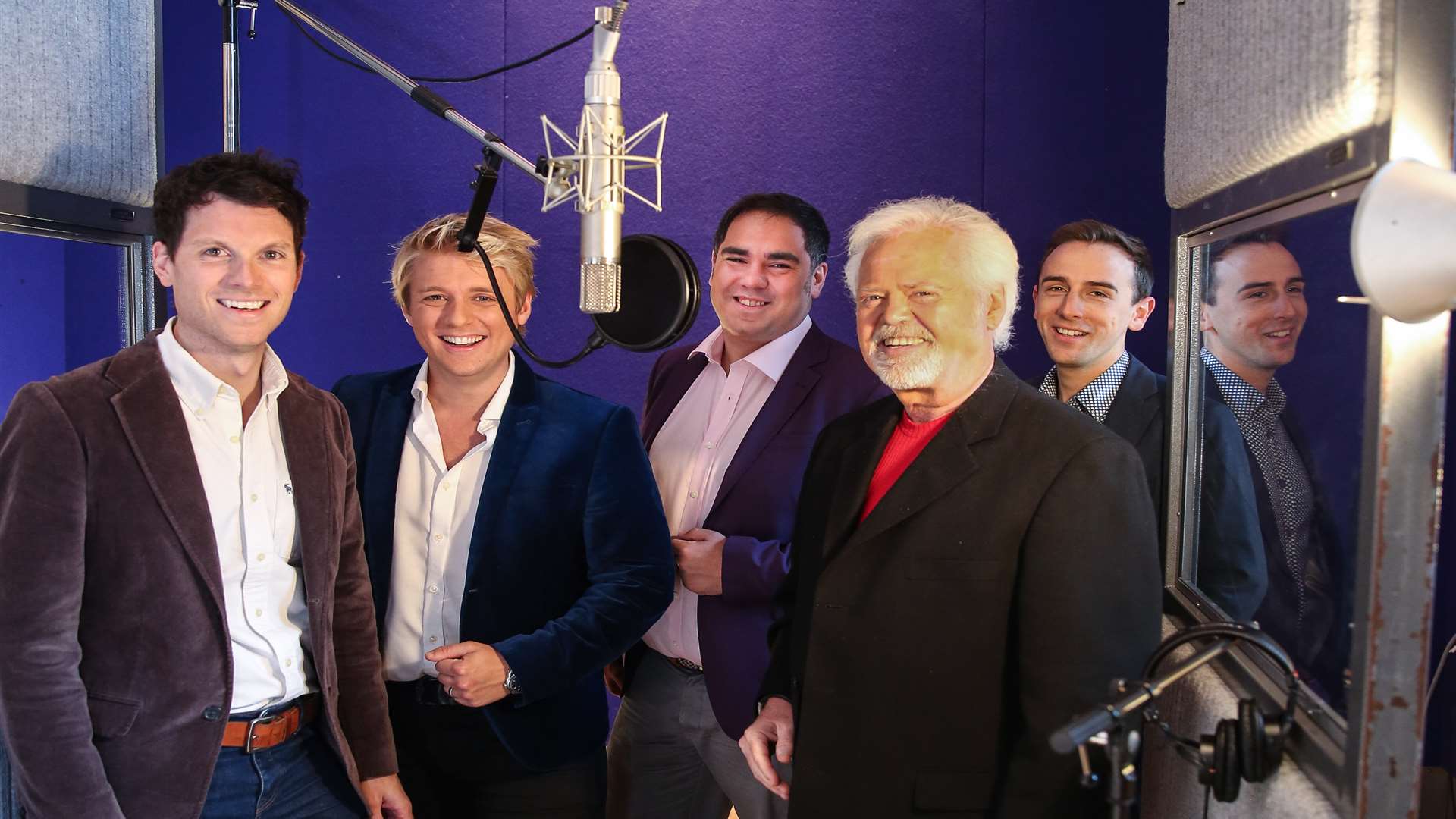 The G4 boys recording with Merrill Osmond