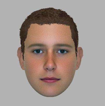 The e-fit photo released by police after the attacks