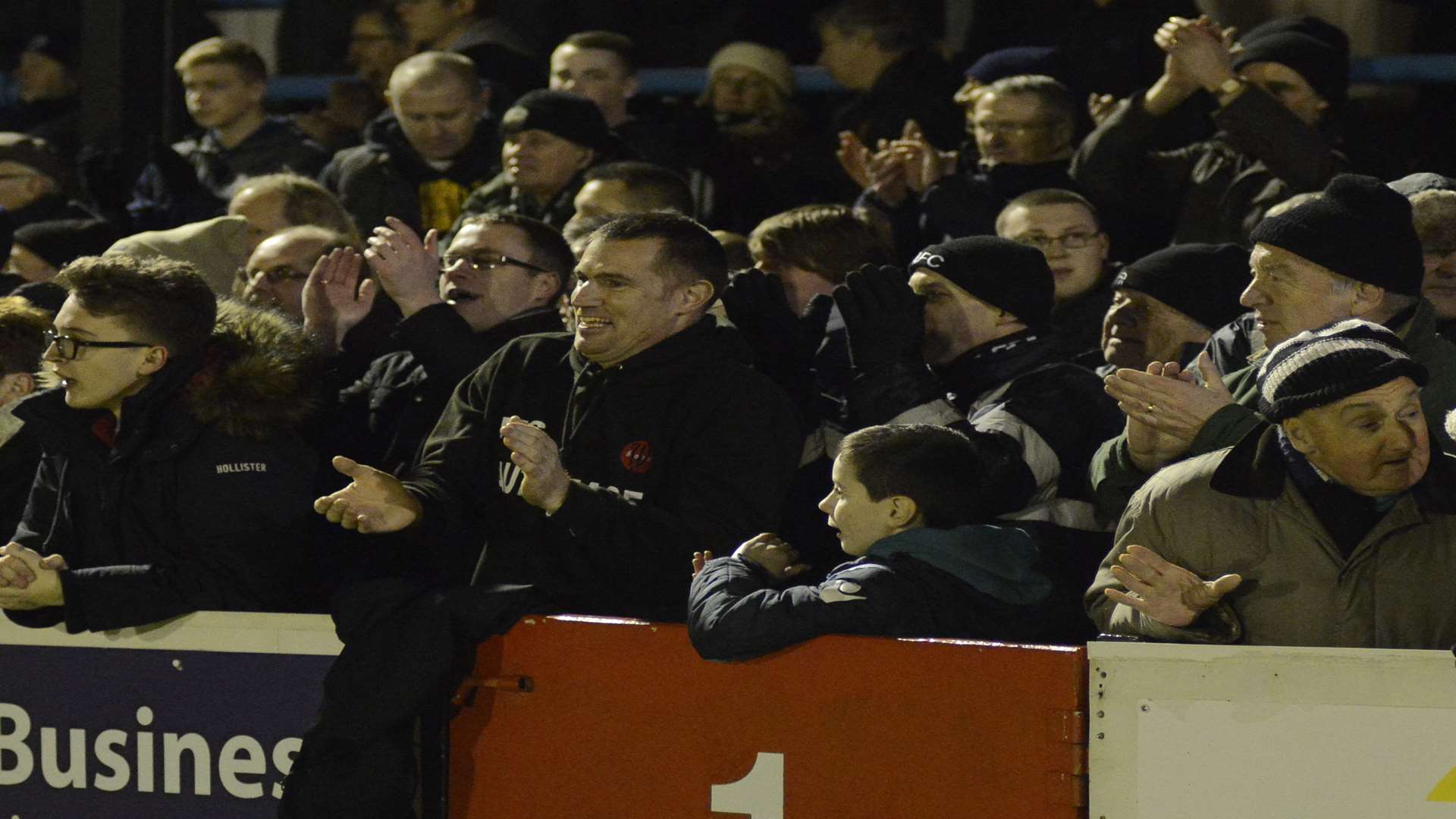 The Dover faithful at a cold Crabble last Tuesday for the FA Trophy clash with Woking