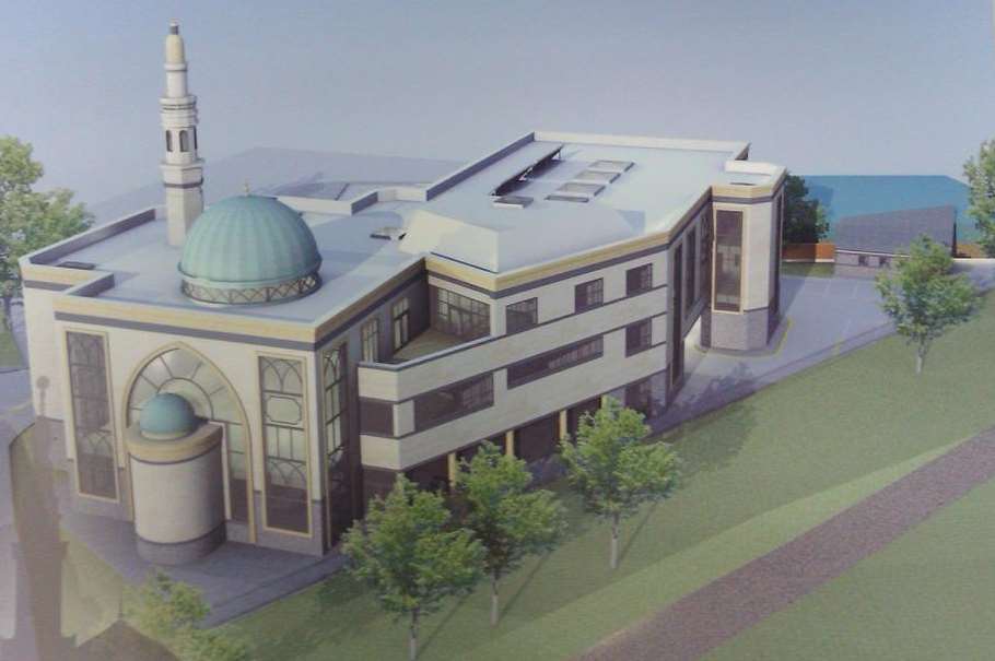 An artist's impression of the mosque planned for Railway Street