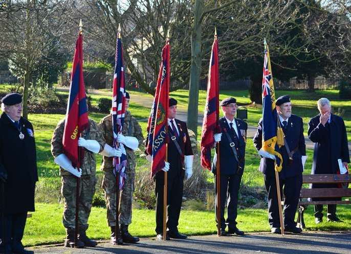 An annual remembrance service is held to honour the war hero's birthday. Picture: Jason Arthur