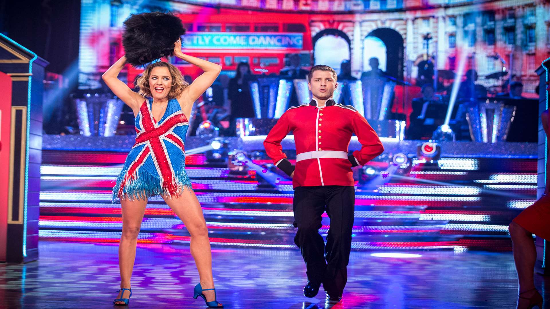 Caroline Flack dances with Pasha Kovalev in Strictly Come Dancing. Picture: BBC/ Guy Levy