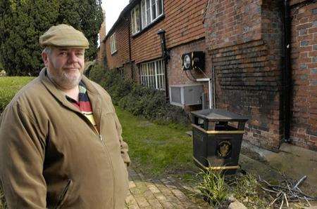 Colin Gould, near where the rats infested the Woolpack Inn and churchyard just off Tenterden High Street.