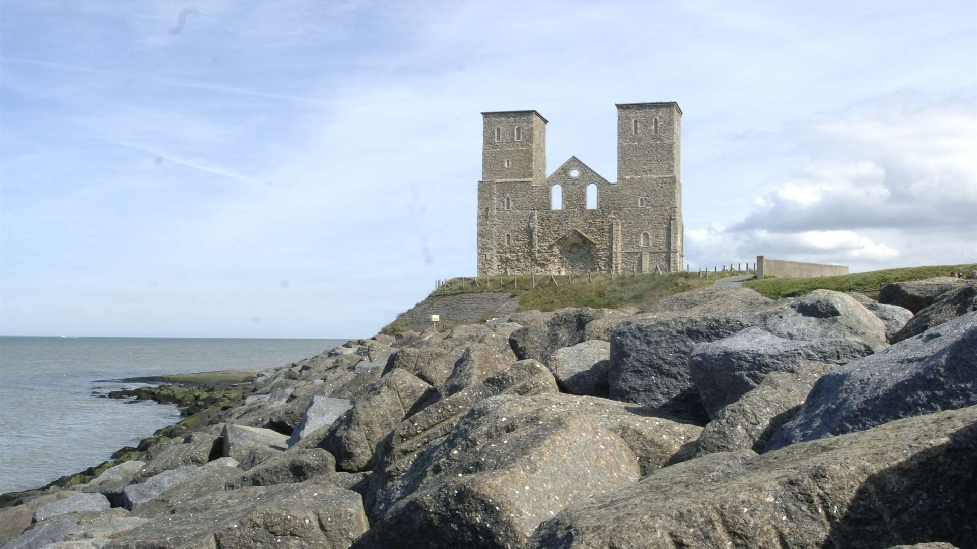 The dominating Reculver Towers