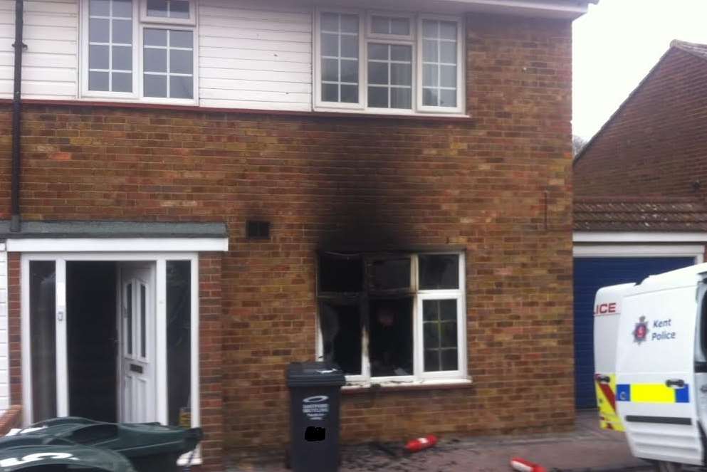 Fire broke out at a home in Bramble Avenue