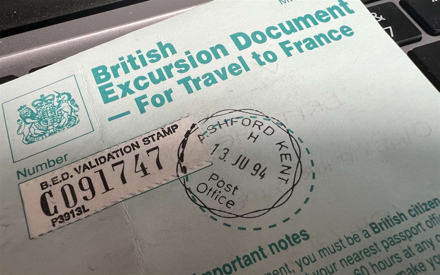 The British Excursion Document - available at a Post Office