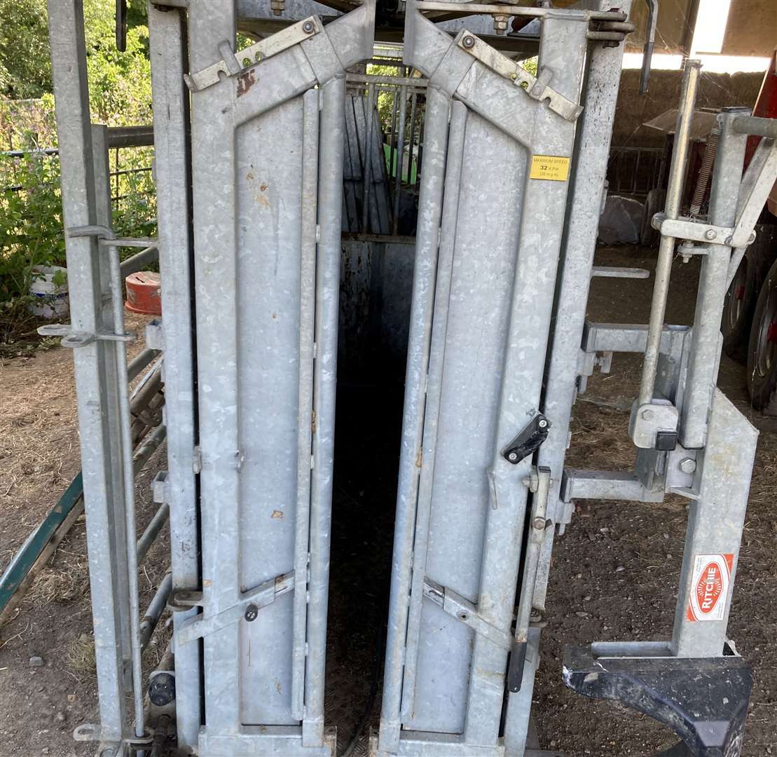 The stolen cattle handling system worth £20,000. Picture: Kent Police