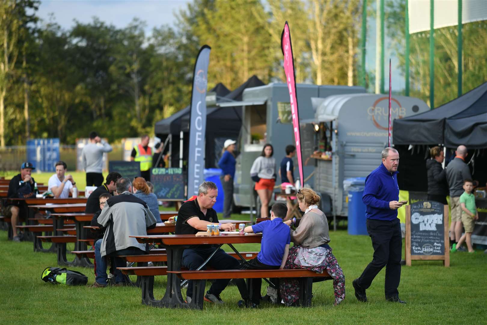 The Open Camping Village offers food, drink, activities and evening entertainment Picture: Caboose & Co