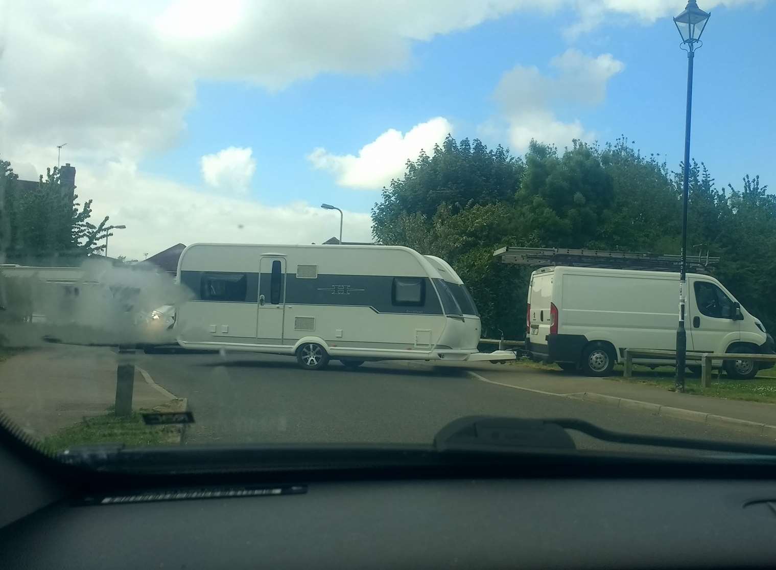 The caravans arrived this afternoon