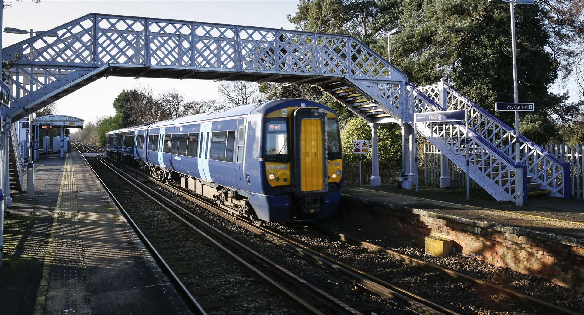 A train has hit a tree close to Yalding station. File image